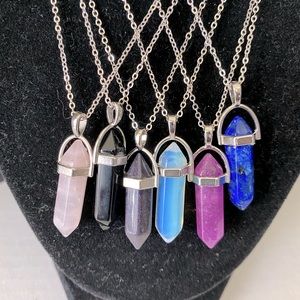 Crystal stone necklace